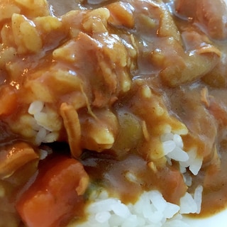 野菜ジュースでカレーライス